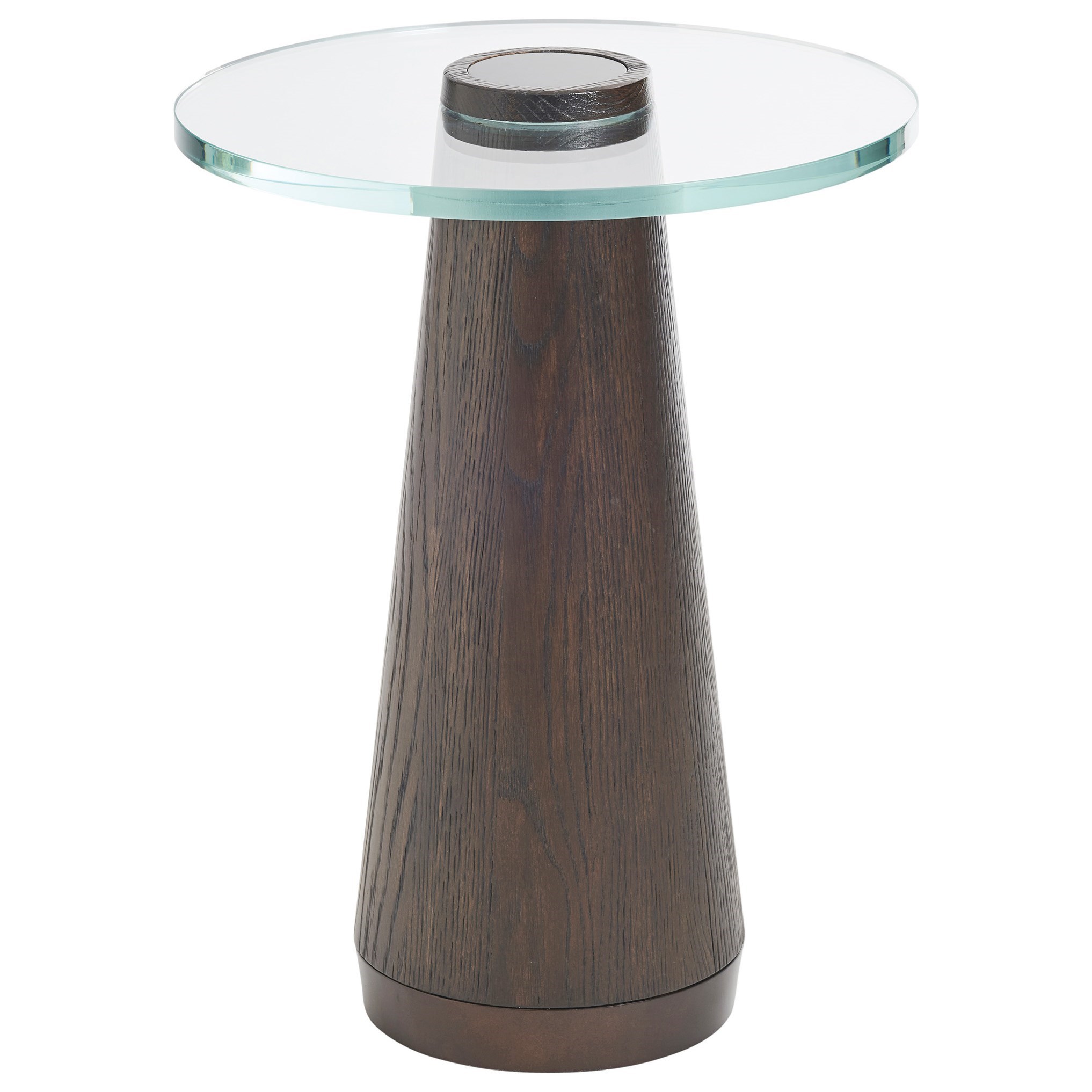 Barclay Butera Park City 930952 Apex Accent Table with Glass Top